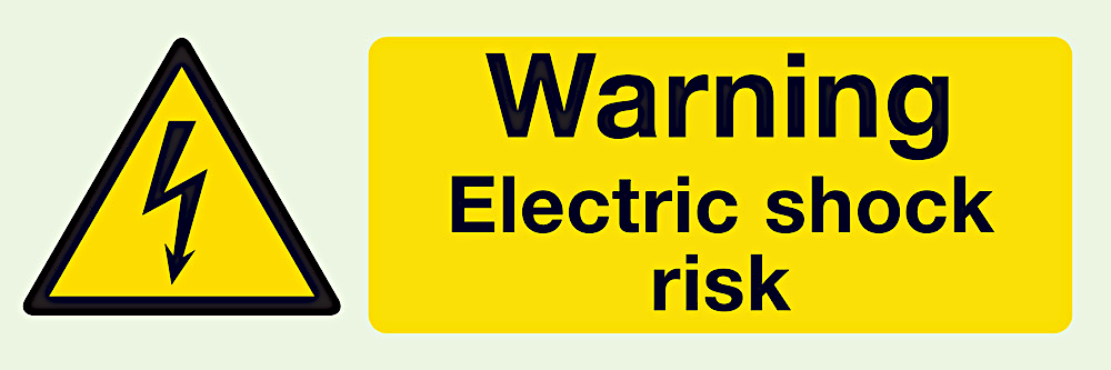 Mains Power Warning Sign