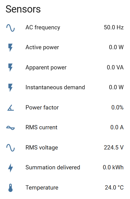 Home Assistant entities