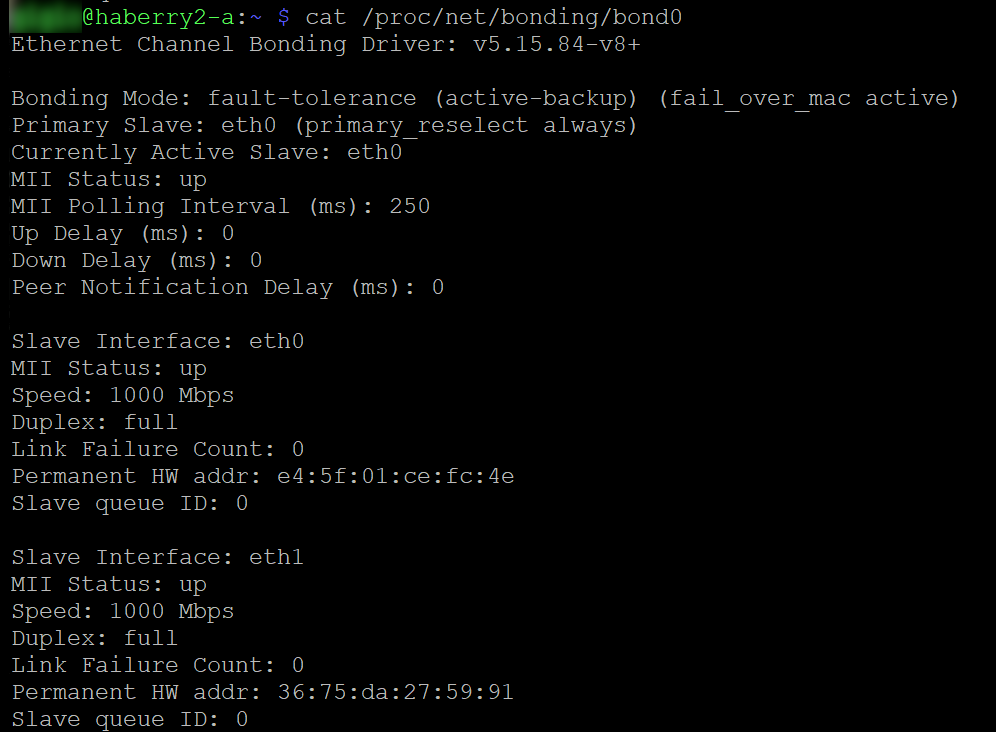 bonding kernel module status