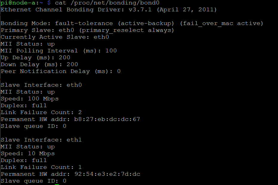 ENC28J60 bonding on Raspberry Pi 3