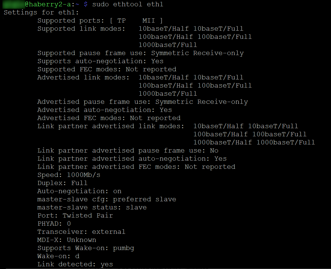 Dual NIC card ethtool